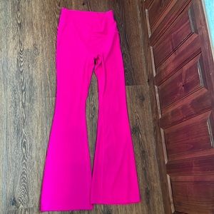 Hot pink yoga pants flare leggings worn once